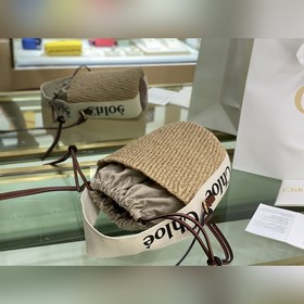 Подлинный продукт  Новая сумка Chloe Small Woody Basket из плете