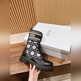 Новые легкие ботинки Dior с вышивкой Элегантные ботинки с уникал