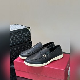 Ferragamo кожаные лоферы, мужские весенне-летние лоферы. Эти лофе