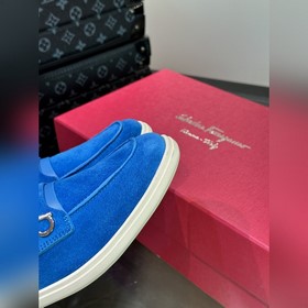 Ferragamo кожаные лоферы, мужские весенне-летние лоферы. Эти лофе