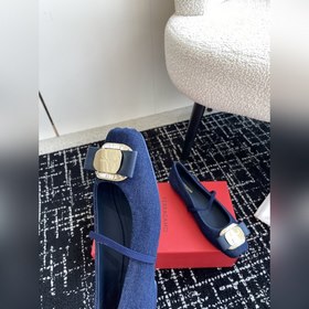 Новая версия балеток Vara с металлической пластиной от Ferragamo 