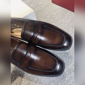 FS Ferragamo Ручная холодная склейка Goodyear Итальянская кожа Р