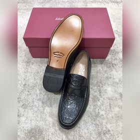 Ferragamo мужские кожаные туфли, верх из импортной кожи, открытый