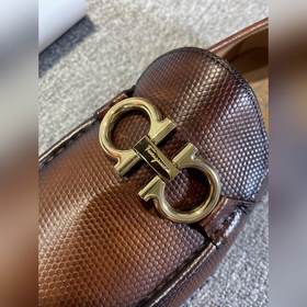 FS Ferragamo Ручная холодная склейка Goodyear Итальянская кожа Р