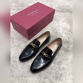Ferragamo мужские кожаные туфли, верх из импортной кожи, открытый