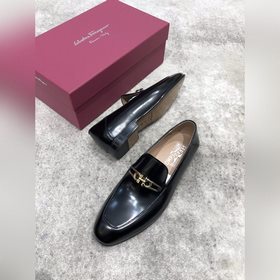 Ferragamo мужские кожаные туфли, верх из импортной кожи, открытый