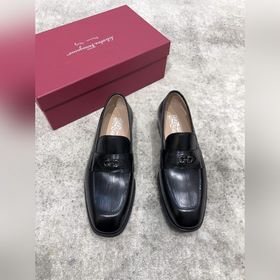 Ferragamo мужские кожаные туфли, верх из импортной кожи, открытый