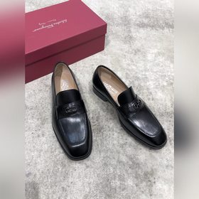 Ferragamo мужские кожаные туфли, верх из импортной кожи, открытый