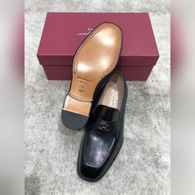 Ferragamo мужские кожаные туфли, верх из импортной кожи, открытый