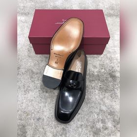 Ferragamo мужские кожаные туфли, верх из импортной кожи, открытый