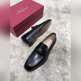 Ferragamo мужские кожаные туфли, верх из импортной кожи, открытый