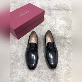 Ferragamo мужские кожаные туфли, верх из импортной кожи, открытый
