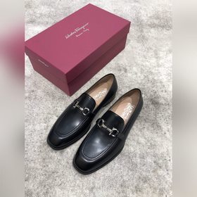 Ferragamo мужские кожаные туфли, верх из импортной кожи, открытый