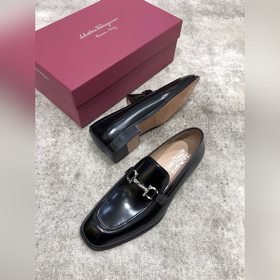 Ferragamo мужские кожаные туфли, верх из импортной кожи, открытый