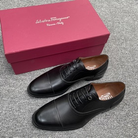 FS Ferragamo формальный деловой туфли с шнурками Верх из телячье
