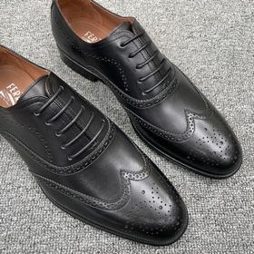 FS Ferragamo Мужские деловые туфли с резьбой. Ручная работа, мет