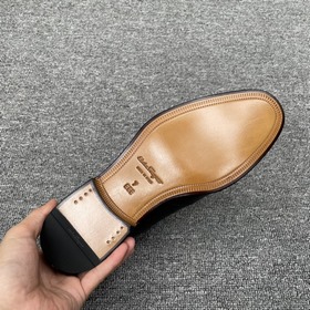 FS Ferragamo Мужские деловые туфли с резьбой. Ручная работа, мет