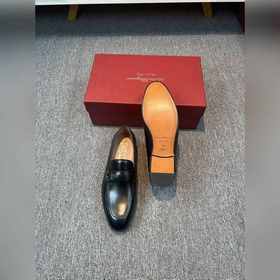 Ferragamo мужские кожаные туфли, верх из импортной кожи, подкладк
