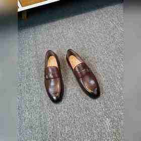 Ferragamo мужские кожаные туфли, верх из импортной кожи, подкладк