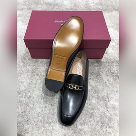 Ferragamo мужские кожаные туфли, верх из импортной кожи, открытый