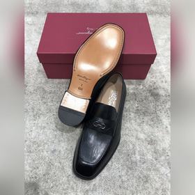 Ferragamo мужские кожаные туфли, верх из импортной кожи, открытый