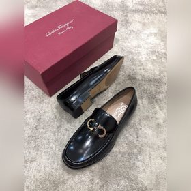 Ferragamo мужские кожаные туфли, верх из импортной кожи, открытый