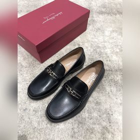 Ferragamo мужские кожаные туфли, верх из импортной кожи, открытый