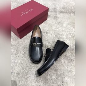 Ferragamo мужские кожаные туфли, верх из импортной кожи, открытый