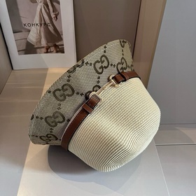 Шляпа-панама Gucci из кожи, удобная для переноски, высококачестве