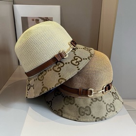 Шляпа-панама Gucci из кожи, удобная для переноски, высококачестве