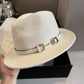 Gucci Шерстяной цилиндр с классической пряжкой в форме подковы, н