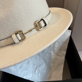 Gucci Шерстяной цилиндр с классической пряжкой в форме подковы, н