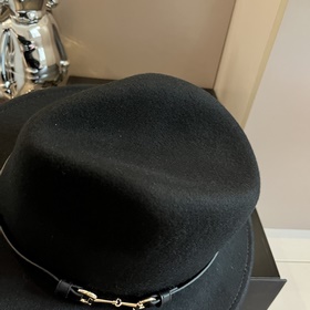 Gucci Шерстяной цилиндр с классической пряжкой в форме подковы, н