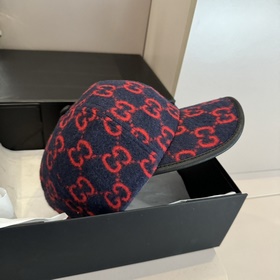 Новая модель осенне-зимней кепки Gucci с козырьком, шерстяная шап