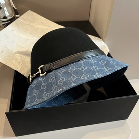 Gucci, осенне-зимняя коллекция 2023, новый шерстяной цилиндр, мех