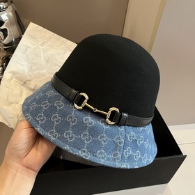 Gucci, осенне-зимняя коллекция 2023, новый шерстяной цилиндр, мех