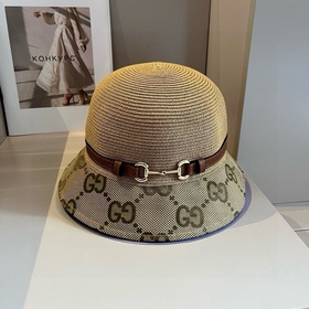 Шляпа-панама Gucci из кожи, удобная для переноски, высококачестве