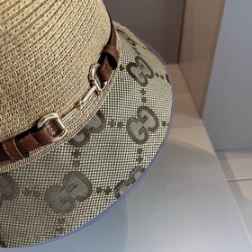 Шляпа-панама Gucci из кожи, удобная для переноски, высококачестве