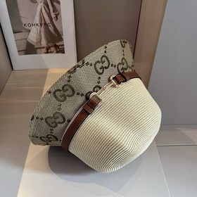 Шляпа-панама Gucci из кожи, удобная для переноски, высококачестве