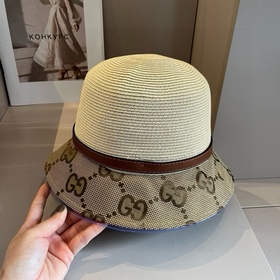 Шляпа-панама Gucci из кожи, удобная для переноски, высококачестве