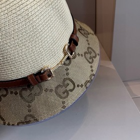 Шляпа-панама Gucci из кожи, удобная для переноски, высококачестве