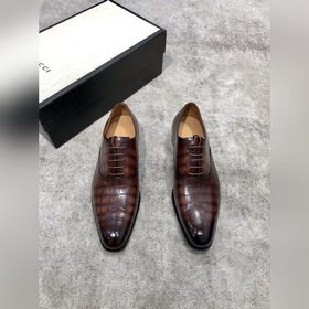 Классические мужские туфли Gucci в стиле оксфорд для делового кос