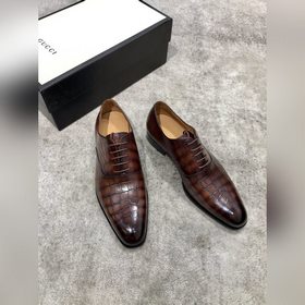 Классические мужские туфли Gucci в стиле оксфорд для делового кос
