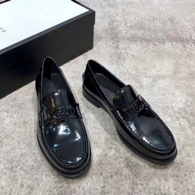 Новейшая модель классических мужских туфель Gucci, верх из импорт