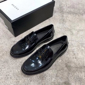 Новейшая модель классических мужских туфель Gucci, верх из импорт