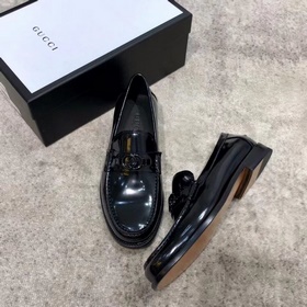Новейшая модель классических мужских туфель Gucci, верх из импорт