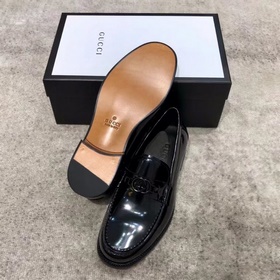 Новейшая модель классических мужских туфель Gucci, верх из импорт
