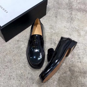 Новейшая модель классических мужских туфель Gucci, верх из импорт