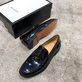 Новейшая модель классических мужских туфель Gucci, верх из импорт