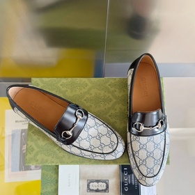 Топовая версия： мужская модель ( Gucci G-Classics Лоферы с пряжко
